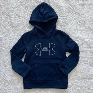 Like New Boys’ Under Armour Hoodie - Navy Blue